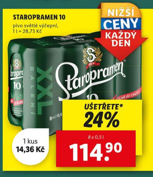 PIVO STAROPRAMEN 10