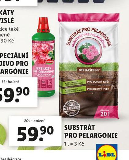 SUBSTRT PRO PELARGONIE