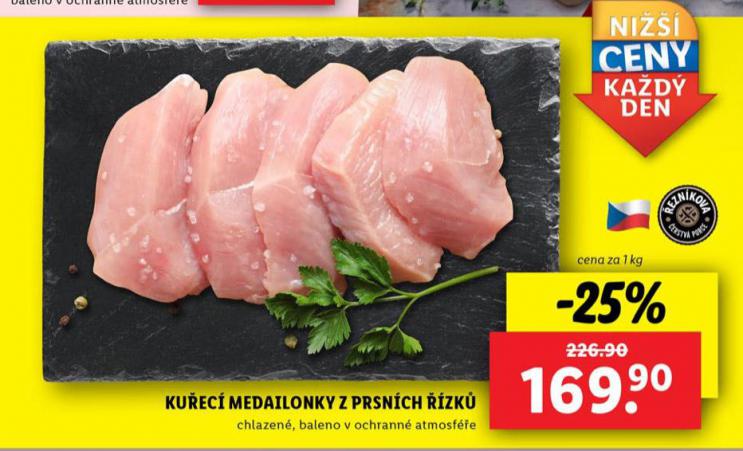 KUEC MEDAILONKY Z PRSNHO FILETU