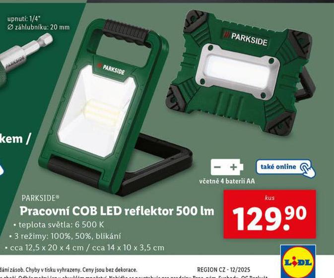 PRACOVN COB LED REFLEKTOR 500 LM