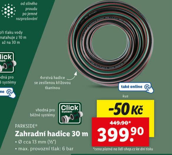 ZAHRADN HADICE 30 M