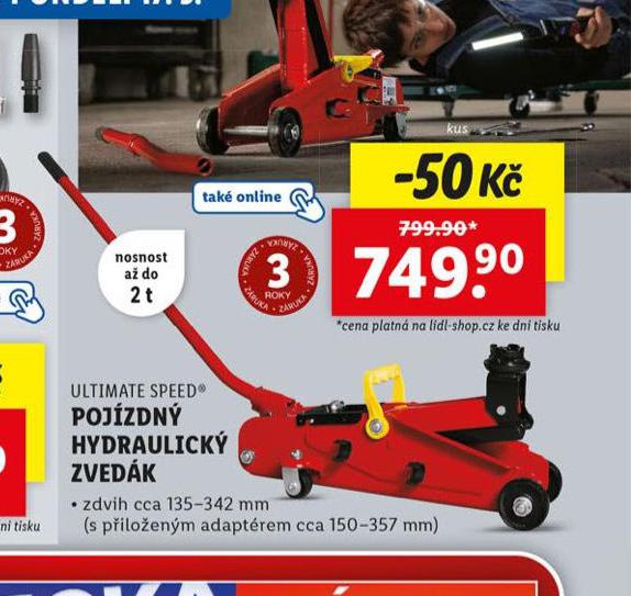 POJZDN HYDRAULICK ZVEDK