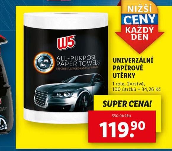 W5 UNIVERZLN PAPROV UTRKY