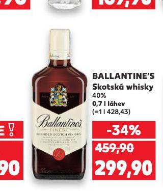 BALLANTINE'S SKOTSK WHISKY