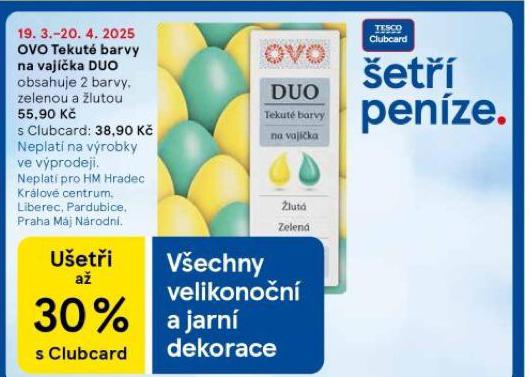 OVO TEKUT BARVY NA VAJKA DUO