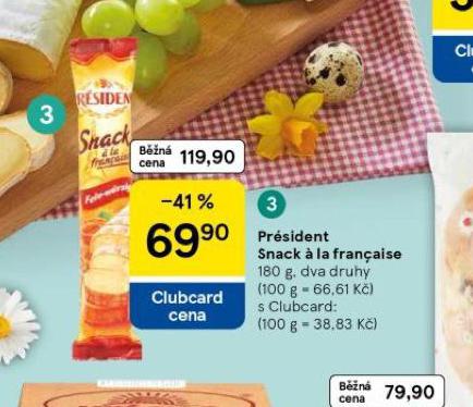 PRSIDENT SNACK  LA FRANCAISE