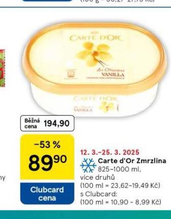 CARTE DOR ZMRZLINA
