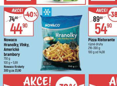 NOWACO HRANOLKY, VLNKY, AMERICK BRAMBORY