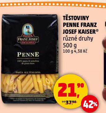 TSTOVINY PENNE FRANZ JOSEF KAISER