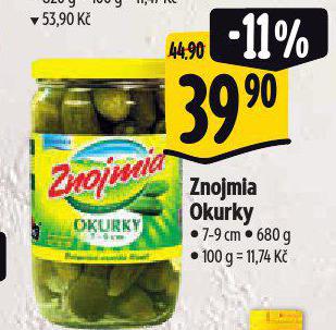 ZNOJMIA OKURKY