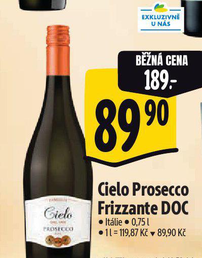 CIELO PROSECCO FRIZZANTE DOC