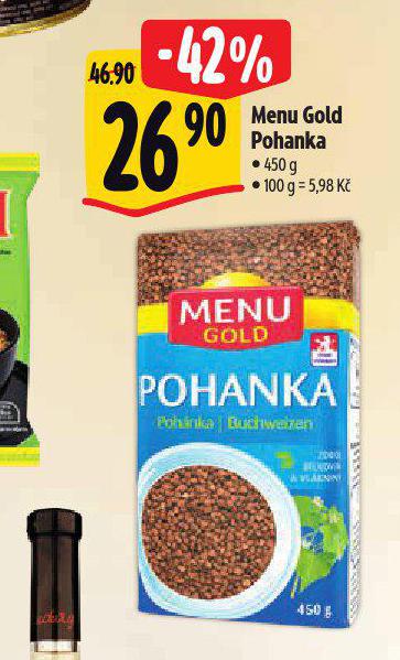 MENU GOLD POHANKA