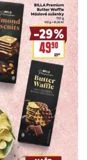 BILLA PREMIUM BUTTER WAFLFLE MSLOV SUENKY