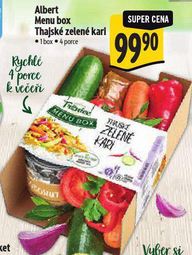 MENU BOX THAJSK ZELEN KARI