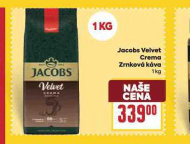 JACOBS VELVET CREMA ZRNKOV KVA