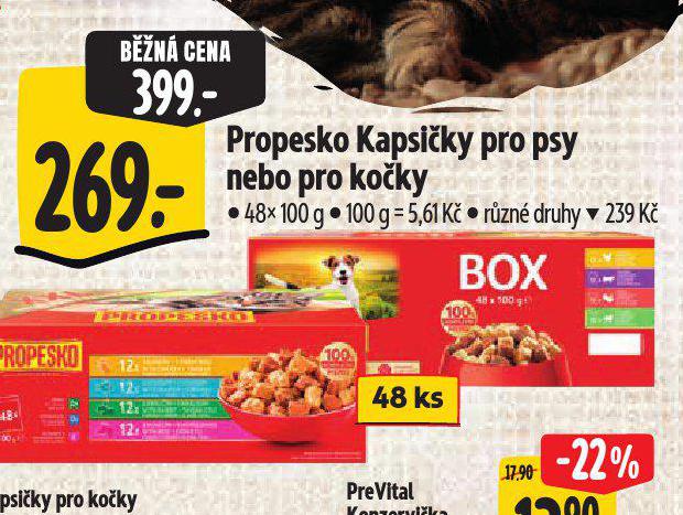 PROPESKO KAPSIKY PRO PSY
