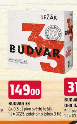 PIVO BUDVAR 33