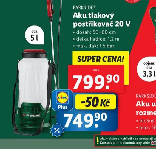 AKU TLAKOV POSTIKOVA 20 V