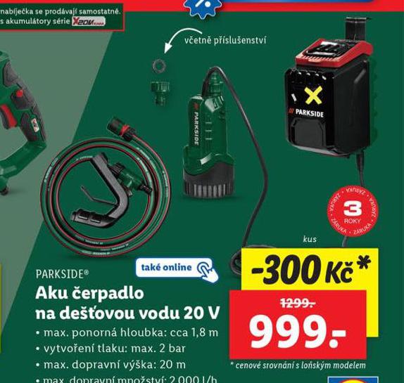 AKU ERPADLO NA DEOVOU VODU 20 V
