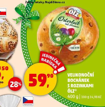 VELIKONON BOCHNEK S ROZINKAMI