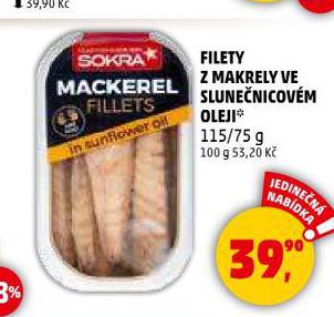 FILETY Z MAKRELY VE SLUNENICOVM OLEJI