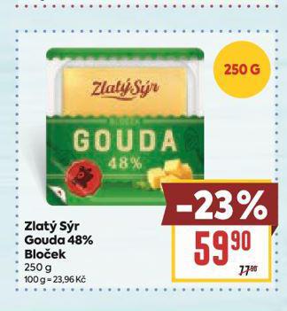 ZLAT SR GOUDA 48% BLOEK