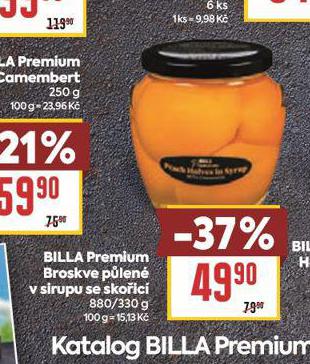 BILLA PREMIUM BROSKVE PLEN V SIRUPU SE SKOIC