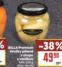 BILLA PREMIUM HRUKY PLEN V SIRUPU S VANILKOU