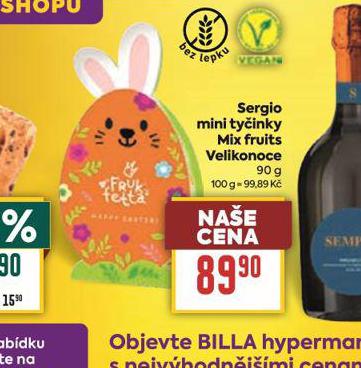 SERGIO MINI TYINKY MIX FRUITS VELIKONOCE