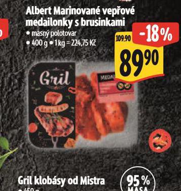 ALBERT MARINOVAN VEPOV MEDAILONKY S BRUSINKAMI