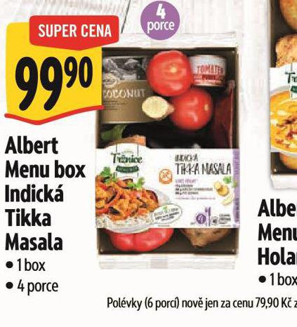 ALBERT MENU BOX INDICK TIKKA MASALA