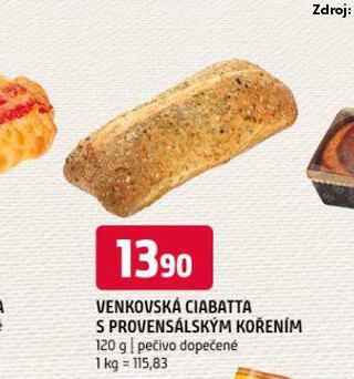 VENKOVSK CIABATTA S PROVENSLSKM KOENM