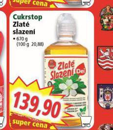 CUKRSTOP ZLAT SLAZEN