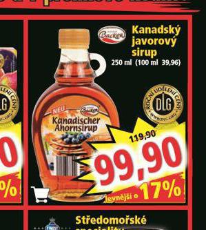 KANADSK JAVOROV SIRUP