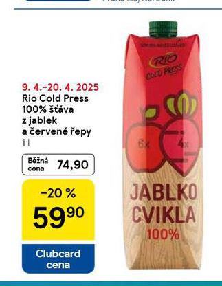 RIO COLD PRESS 100% VA Z JALBEK A ERVEN EPY