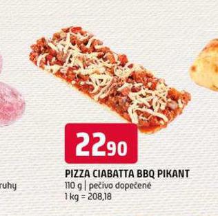 PIZZA CIABATTA BBQ PIKANT