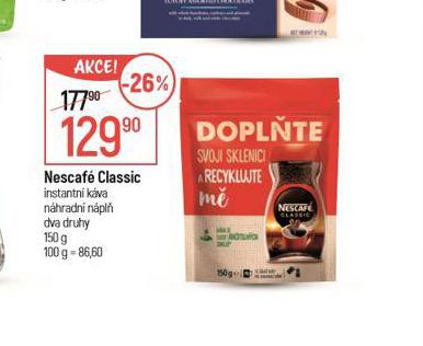 NESCAF CLASSIC INSTANTN KVA