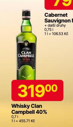 WHISKY CLAN CAMPBELL 40%