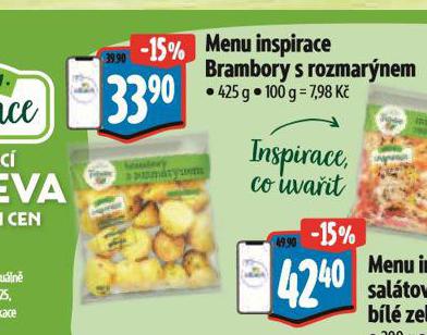 MENU INSPIRACE BRAMBORY S ROZMARNEM