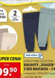 KALHOTY JOGGER S BIO BAVLNOU