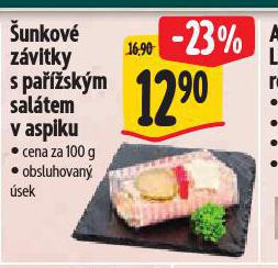 UNKOV ZVITKY S PA͎SKM SALTEM V ASPIKU