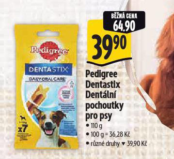 PEDIGREE DENTASTIX POCHOUTKY PRO PSY