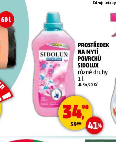 SIDOLUX PROSTEDEK NA MYT POVRCH