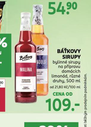 BKOVY SIRUPY