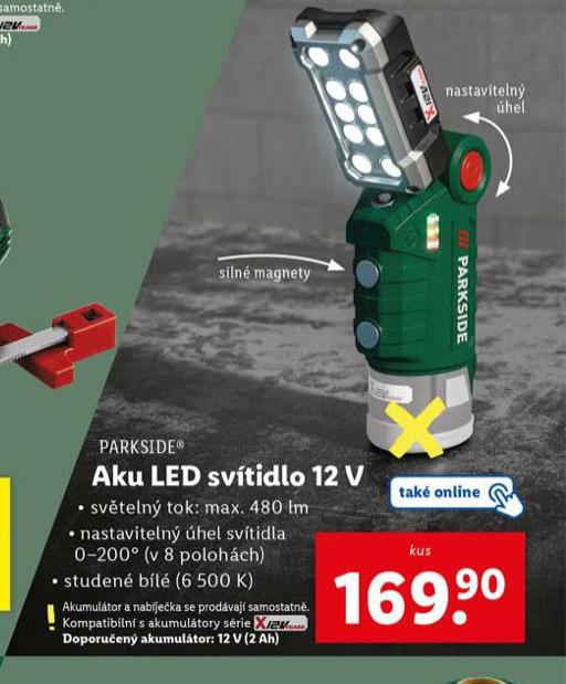 AKU LED SVTIDLO 12 V