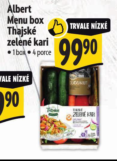 MENU BOX THAJSK ZELEN KARI