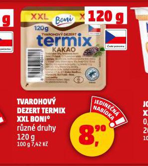 TVAROHOV DEZERT TERMIX XXL BONI