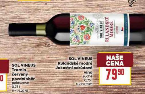 SOL VINEUS RULANDSK MODR