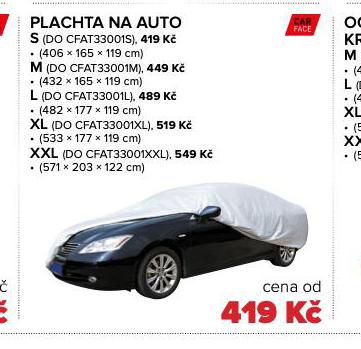 PLACHTA NA AUTO S