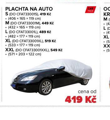 PLACHTA NA AUTO XL